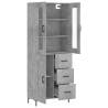 Elegant Highboard in Concrete Grey – Stylish Storage Solution