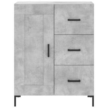 Elegant Highboard in Concrete Grey – Stylish Storage Solution