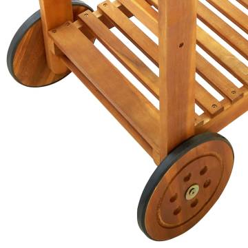 Garden Kitchen Trolley - Solid Acacia Wood | Hipomarket UK