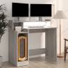 Desk with LED Lights Grey Sonoma - Modern Elegance | HipoMarket