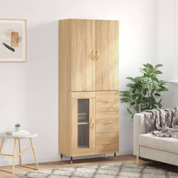 Highboard Sonoma Oak - Stylish Storage Solution | HipoMarket