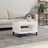 Coffee Table High Gloss White 60x50x40 cm Engineered Wood Colour high gloss white Quantity in Package 1 