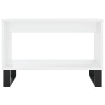 High Gloss White Coffee Table - Stylish & Durable Design