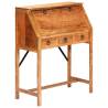 Vintage Solid Acacia Wood Writing Desk - 90x40x107cm