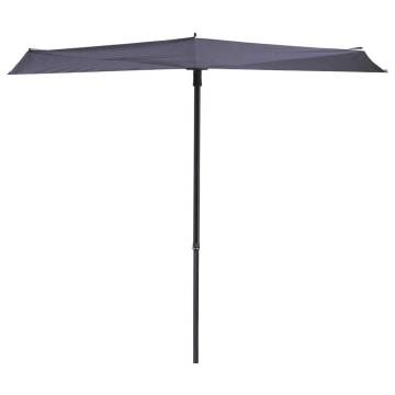 Madison Balcony Parasol Sun Wave 270x150 cm Sapphire Blue