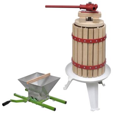 2 Piece Fruit & Wine Press Set - Fresh Juices at Home