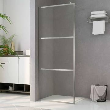 Walk-in Shower Wall 80x195 cm - Modern Clear ESG Glass