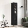 Highboard Black 34.5x34x180 cm Engineered Wood Colour black Quantity in Package 1 Model 1 wood door 