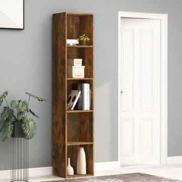 Book Cabinet Smoked Oak 40x30x189 cm - Stylish Storage Solution