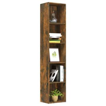 Book Cabinet Smoked Oak 40x30x189 cm - Stylish Storage Solution