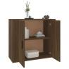 Brown Oak Sideboard - 80x33x70 cm | Durable Engineered Wood