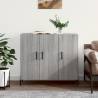 Sideboard Grey Sonoma 90x34x80 cm Engineered Wood Colour grey sonoma Quantity in Package 1 