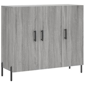 Sideboard Grey Sonoma - Modern Engineered Wood Storage Solution