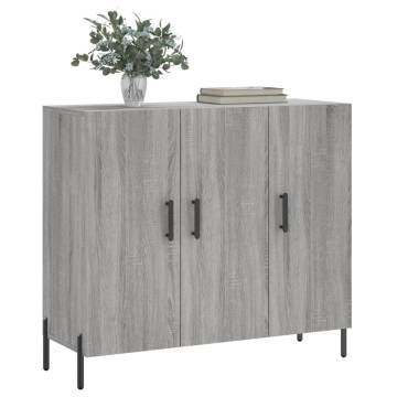 Sideboard Grey Sonoma - Modern Engineered Wood Storage Solution