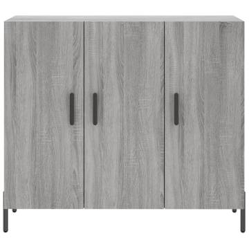 Sideboard Grey Sonoma - Modern Engineered Wood Storage Solution