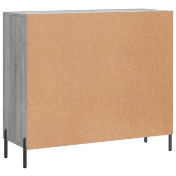 Sideboard Grey Sonoma - Modern Engineered Wood Storage Solution