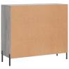 Sideboard Grey Sonoma - Modern Engineered Wood Storage Solution