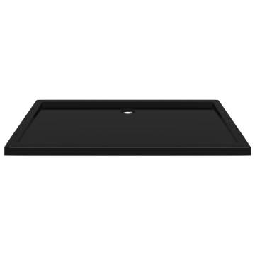 Rectangular ABS Shower Base Tray Black 70x120 cm | HipoMarket