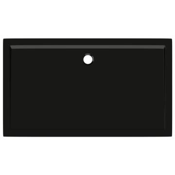 Rectangular ABS Shower Base Tray Black 70x120 cm | HipoMarket