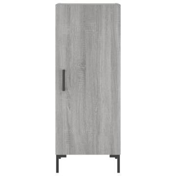 Stylish Highboard Grey Sonoma - 34.5x34x180 cm | Hipo Market