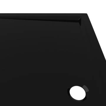 Rectangular ABS Shower Base Tray Black 70x120 cm | HipoMarket