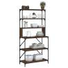 Baker's Rack 6-Tier Brown Oak | Stylish Storage Solution