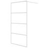 Walk-in Shower Wall 100x195 cm - Clear ESG Glass | HipoMarket