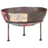 Colourful Rustic Fire Pit Ø 60 cm Iron Colour multicolour Size Ø 60 cm 