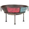 Colourful Rustic Fire Pit Ø 60 cm - Enhance Your Outdoor Space