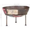 Colourful Rustic Fire Pit Ø 60 cm - Enhance Your Outdoor Space