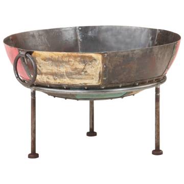 Colourful Rustic Fire Pit Ø 60 cm - Enhance Your Outdoor Space