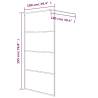 Walk-in Shower Wall 100x195 cm - Clear ESG Glass | HipoMarket