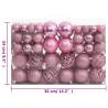 111 Piece Pink Christmas Bauble Set | Shatterproof & Stylish