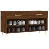 Shoe Bench Brown Oak - Stylish Storage Solution | HipoMarket