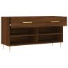 Shoe Bench Brown Oak - Stylish Storage Solution | HipoMarket