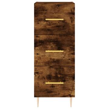 Stylish Highboard in Smoked Oak - 34.5x34x180 cm