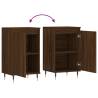 Stylish Brown Oak Sideboards - 2 Pcs | Hipomarket