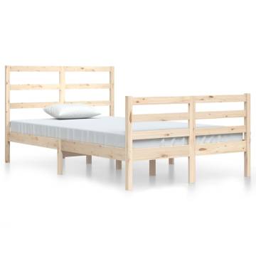 Solid Wood Pine Bed Frame 120x200 cm - Durable & Stylish