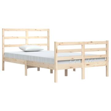 Solid Wood Pine Bed Frame 120x200 cm - Durable & Stylish