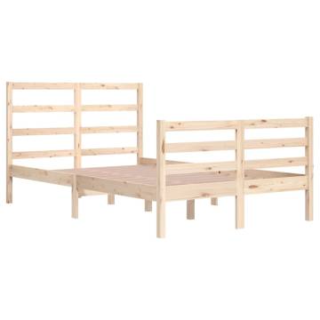 Solid Wood Pine Bed Frame 120x200 cm - Durable & Stylish