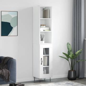 Stylish Highboard High Gloss White - Elegant Storage Solution