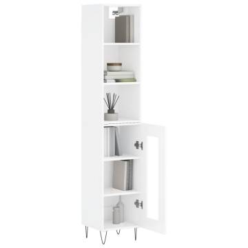 Stylish Highboard High Gloss White - Elegant Storage Solution