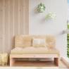 Garden Middle Sofa 120x80 cm - Solid Wood Pine | Hipo Market