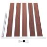 Brown WPC Garden Fence Panel 175x105 cm | Buy Online