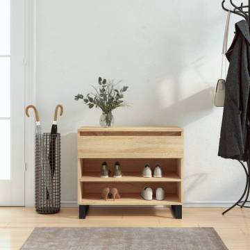 Shoe Cabinet Sonoma Oak 70x36x60 cm - Stylish Storage Solution