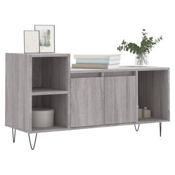 Stylish Grey Sonoma TV Cabinet - 100x35x55 cm | HipoMarket