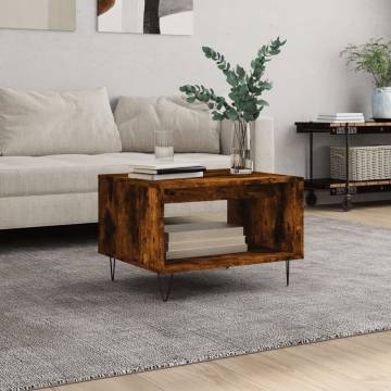 Elegant Smoked Oak Coffee Table - 60x50x40 cm - Hipomarket