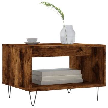 Elegant Smoked Oak Coffee Table - 60x50x40 cm - Hipomarket