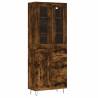 Stylish Highboard in Smoked Oak - 69.5x34x180 cm | HiPo Market