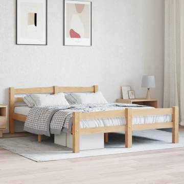 Solid Pinewood Bed Frame 120x200 cm - Stylish & Durable